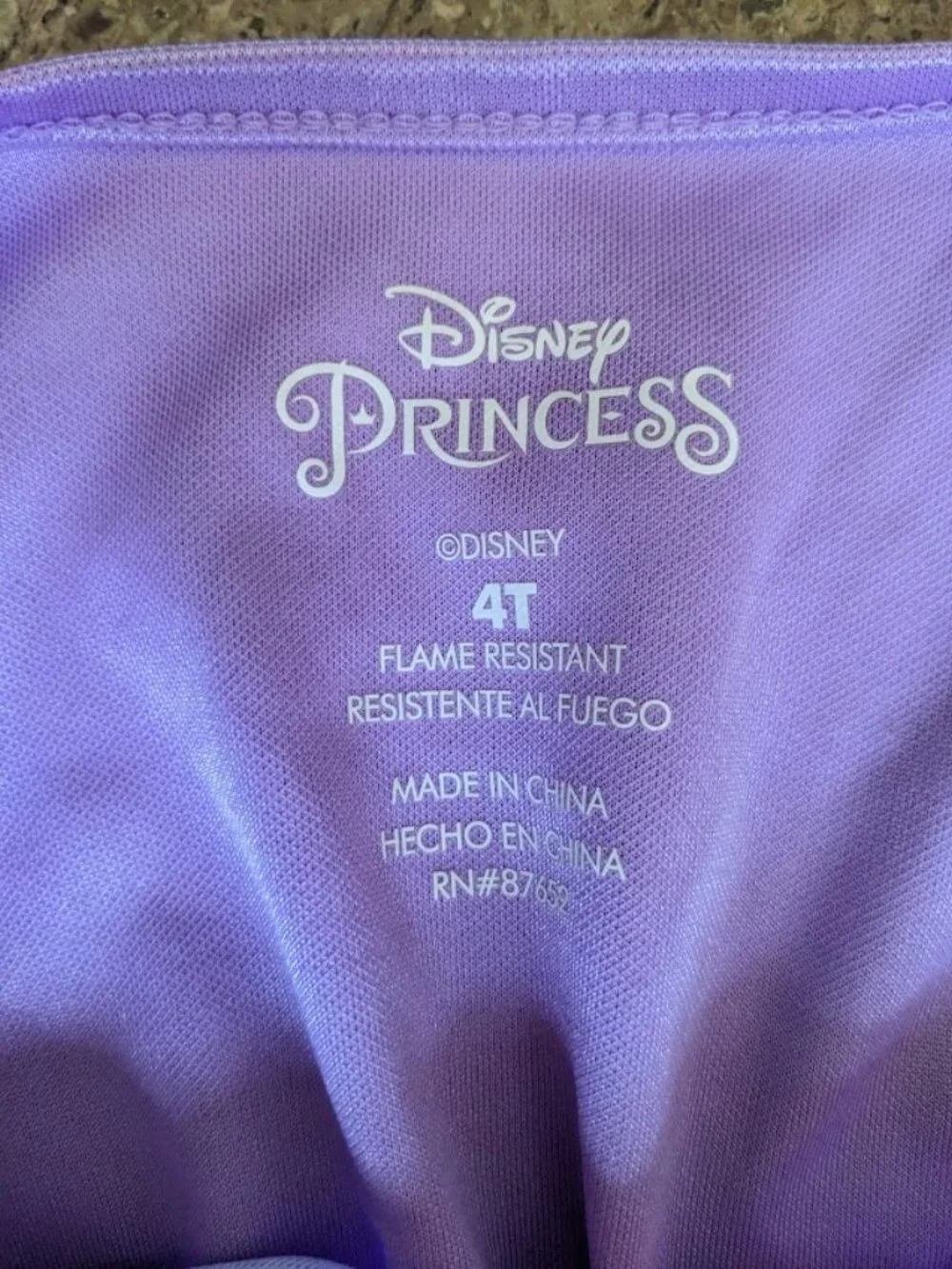 Licensed Disney Girls RAPUNZEL NIGHTGOWN SIZE 4T - Picture 3 of 3
